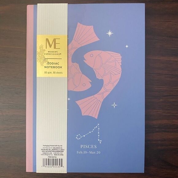 JOURNAL Note Book with Zodiac Sogn of Pisces - Picture 8 of 8